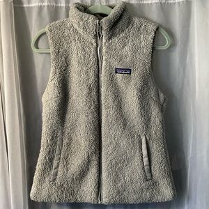 Patagonia Women's Los Gatos Full Zip Vest El Cap Gray Deep Pile Size medium